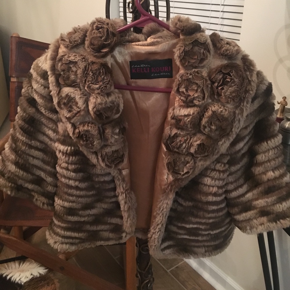 Kelli Kouri Fur Coat Size M